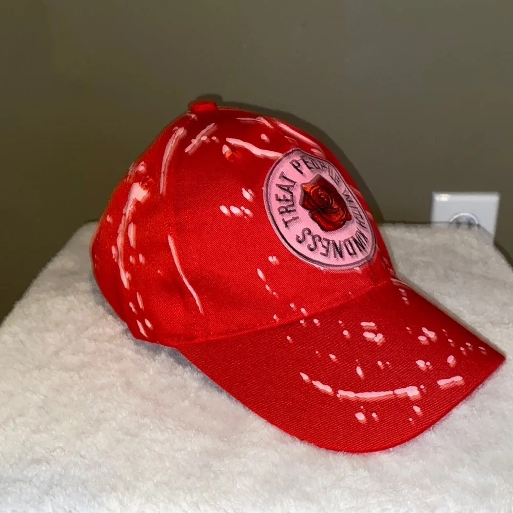 🆕OOAK HARRY STYLES THEMED CAP: “TREAT PEOPLE WITH KINDESS”- HAND CRAFTED